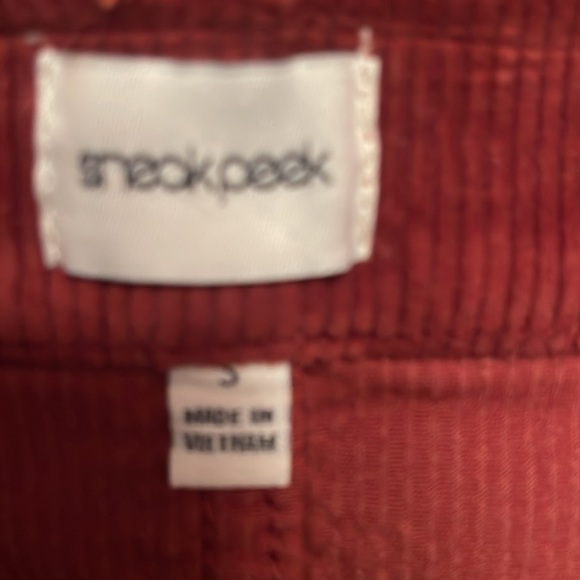 New Sneak Peek maroon corduroy skirt small $89 Anthropologie - Picture 5 of 5